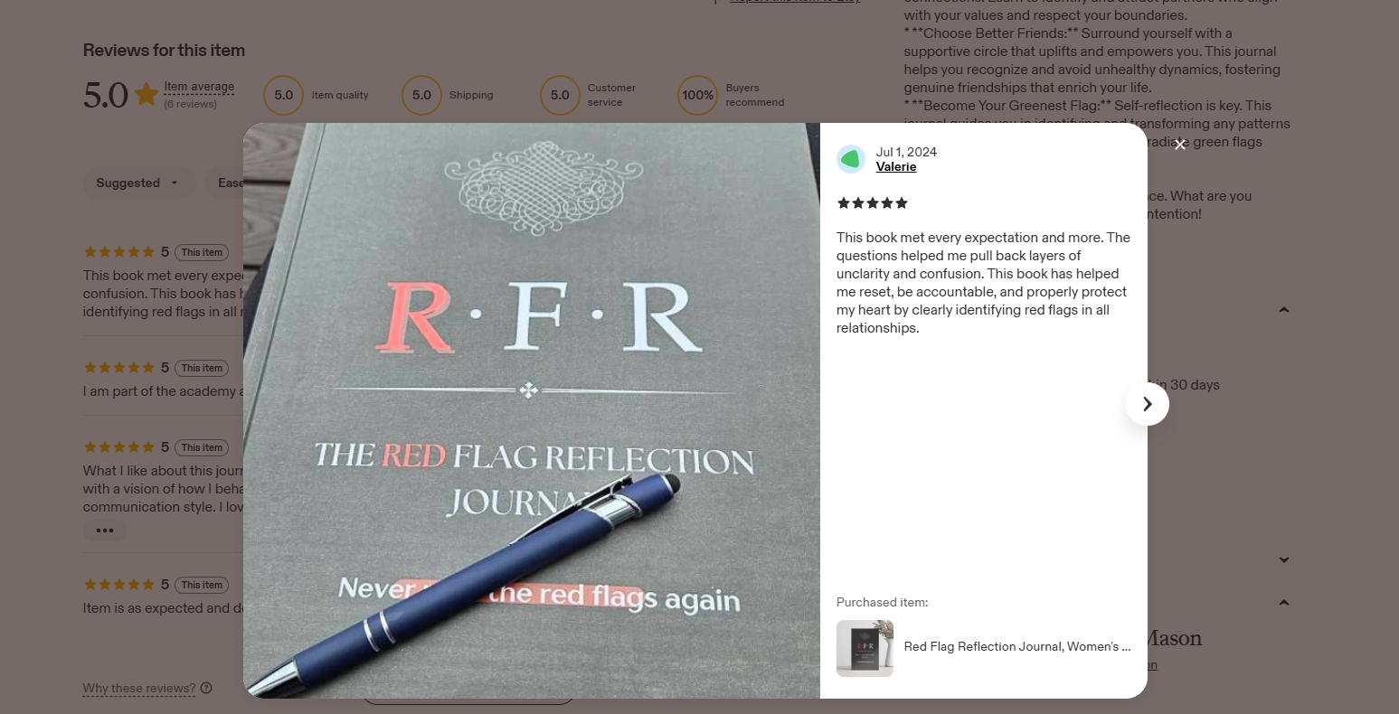 Red Flag Reflection Journal